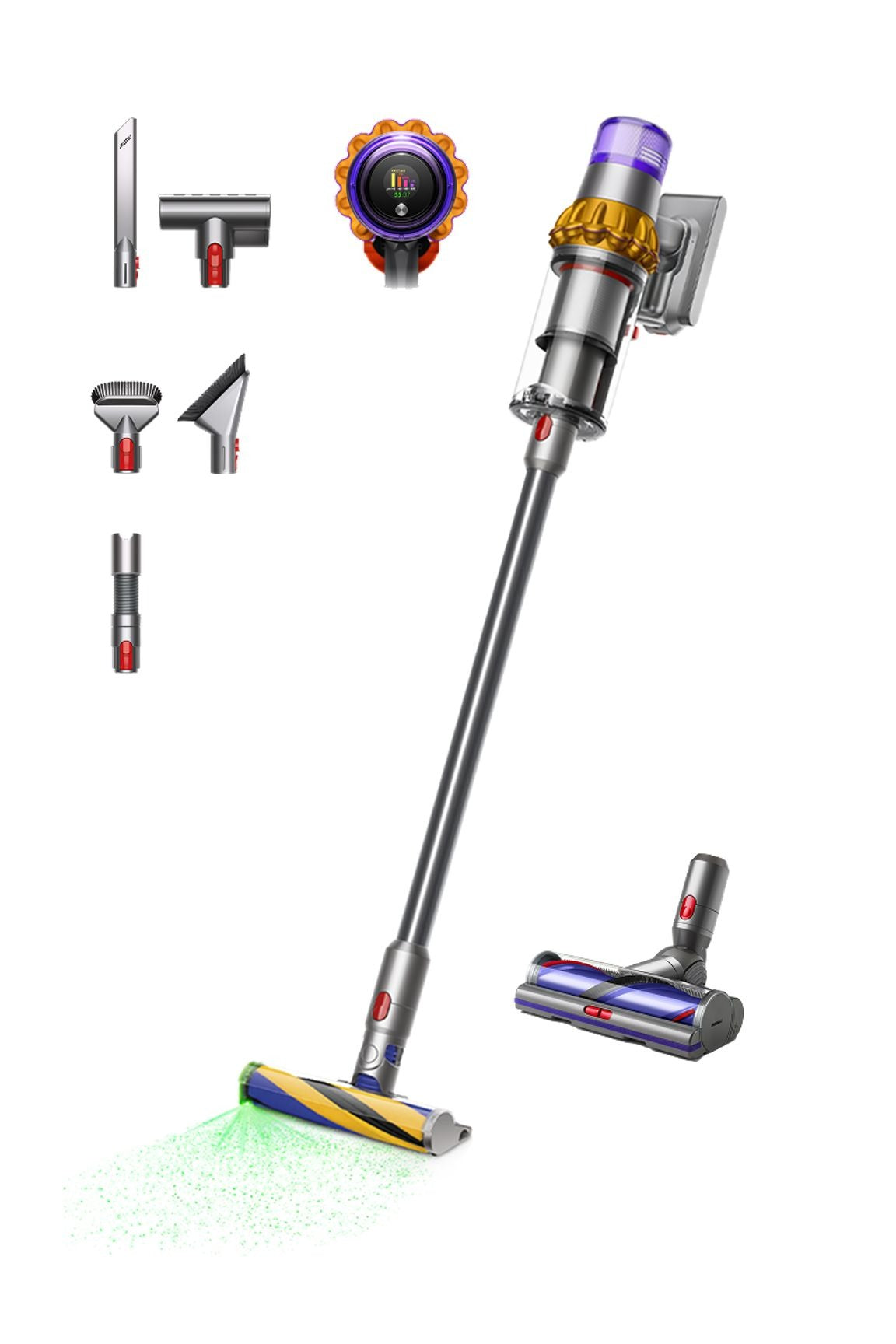 Dyson V15 Detect™ Absolute Cordless Vacuum + Car Cleaning Kit
